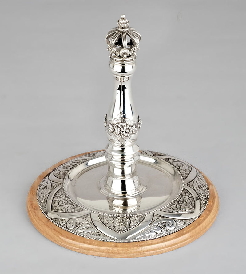 Wood & Silver Etz Chaim Torah Rollers #341-392