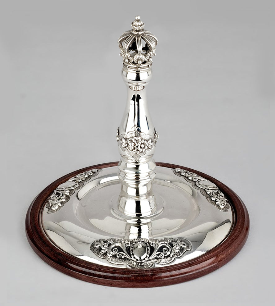 Wood & Silver Etz Chaim Torah Rollers #541-592