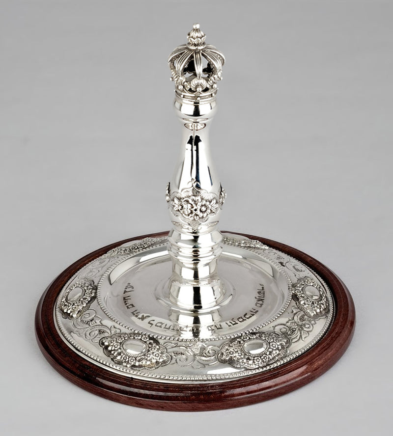 Wood & Silver Etz Chaim Torah Rollers #641-692