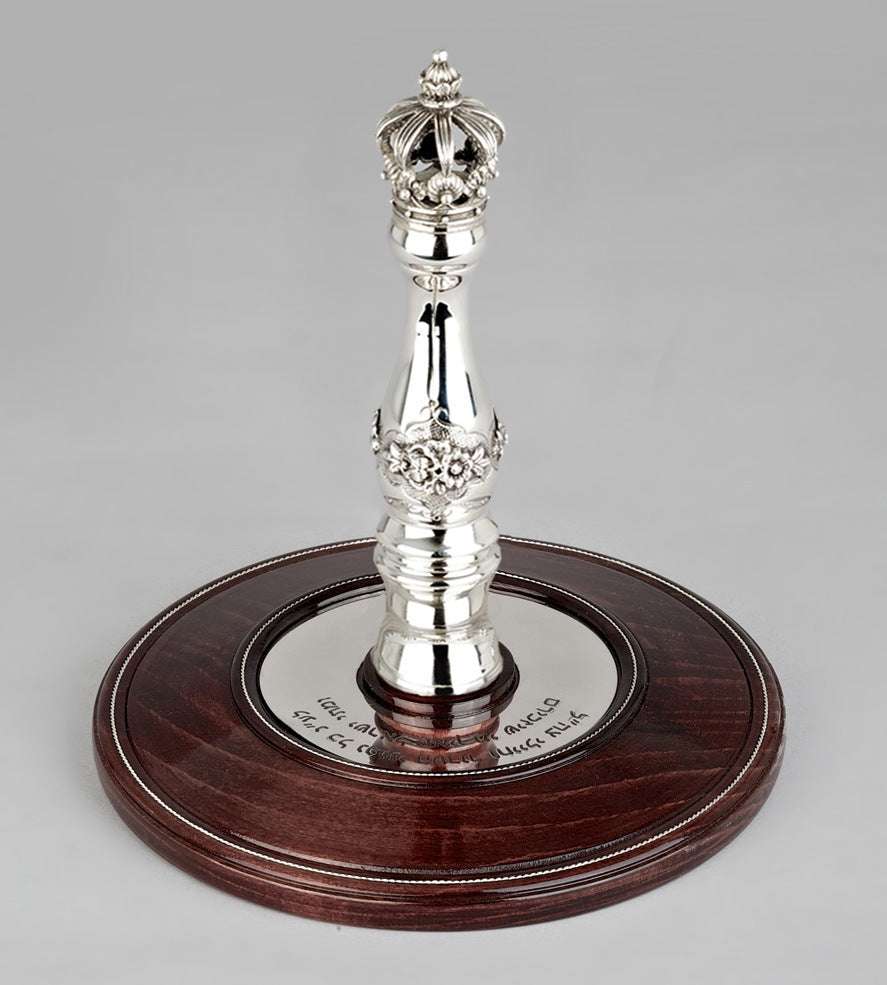 Wood & Silver Etz Chaim Torah Rollers #31-71