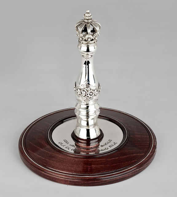 Wood & Silver Etz Chaim Torah Rollers #31-71