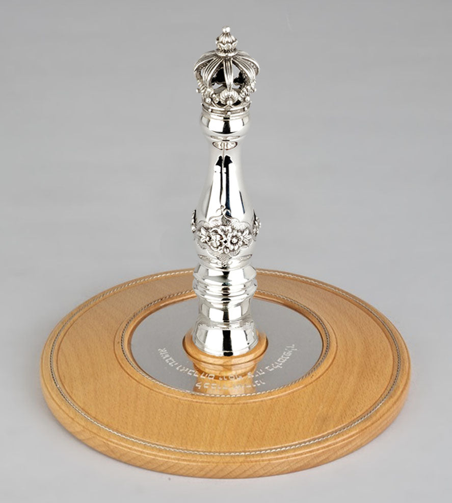Wood & Silver Etz Chaim Torah Rollers #31-71