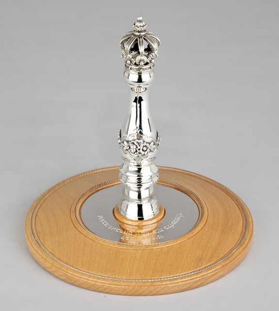Wood & Silver Etz Chaim Torah Rollers #31-71