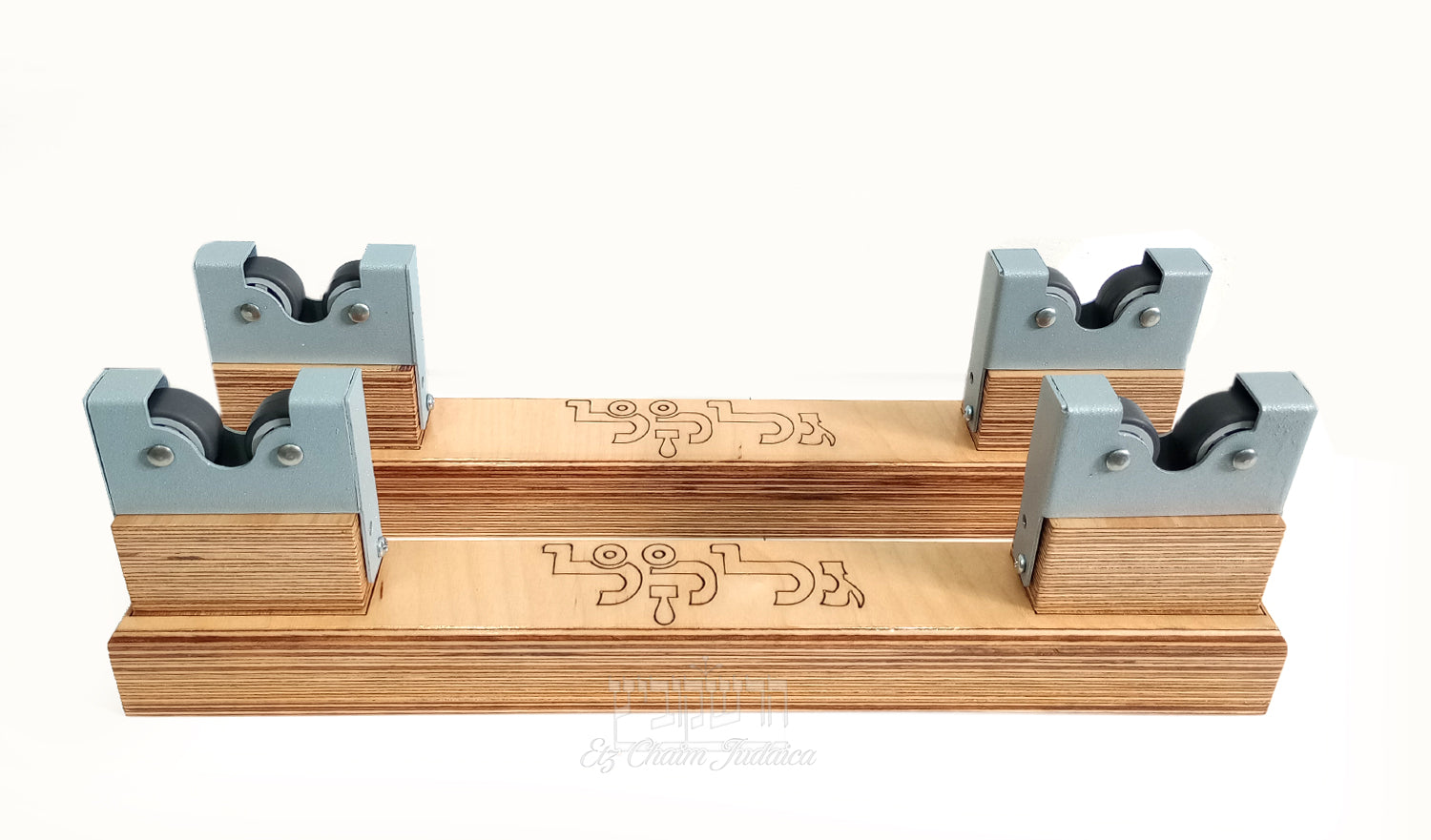 Gal Kal - Sefer Torah Rollers (Set of 2) - Light Wood