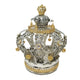 Ornate Silver/Gold Torah Crown with Bells